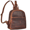 "Elonora" Mochila Vintage Couro 2-em-1 Pequena para Mulheres