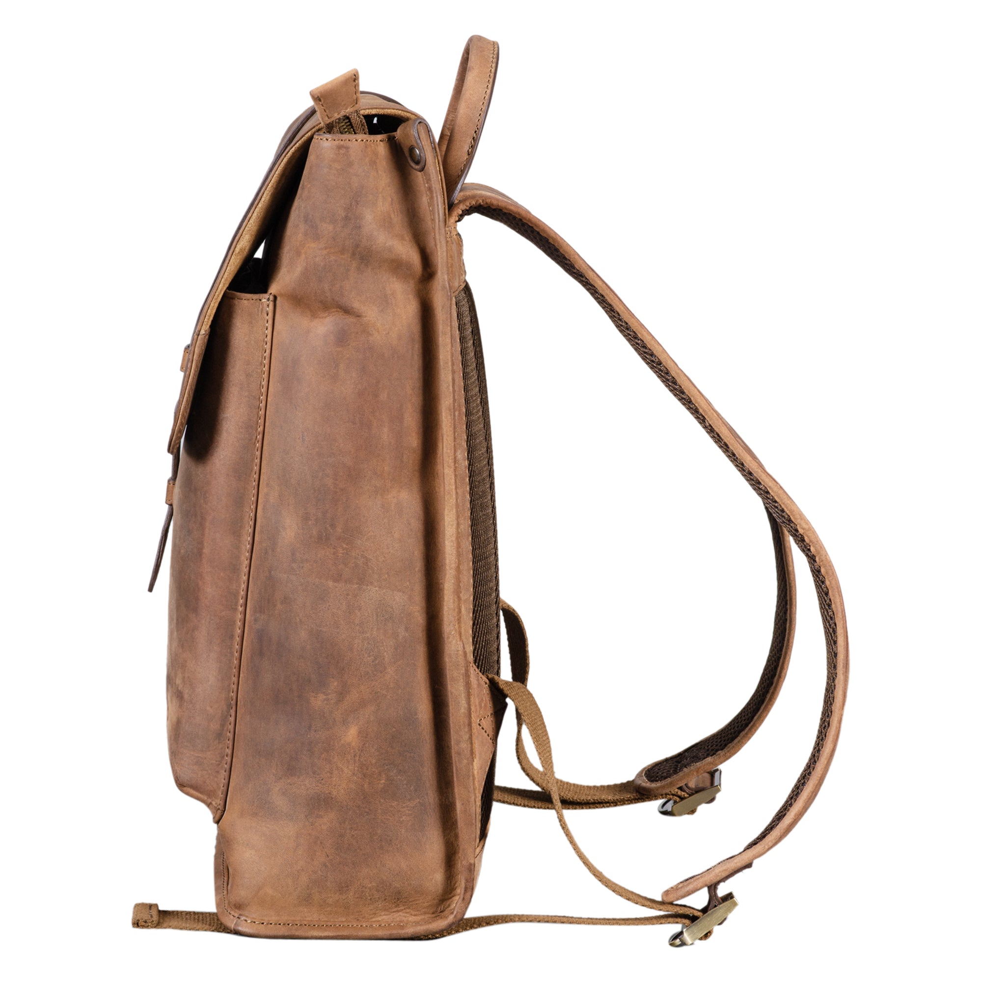 Lederrucksack modern Leder braun