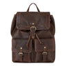 "Nora" Grande Mochila de Couro Vintage