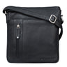 "Brady" Bolsa Messenger de Couro Marrom Pequena para Ombro