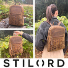 lederrucksack damen vintage echtleder 