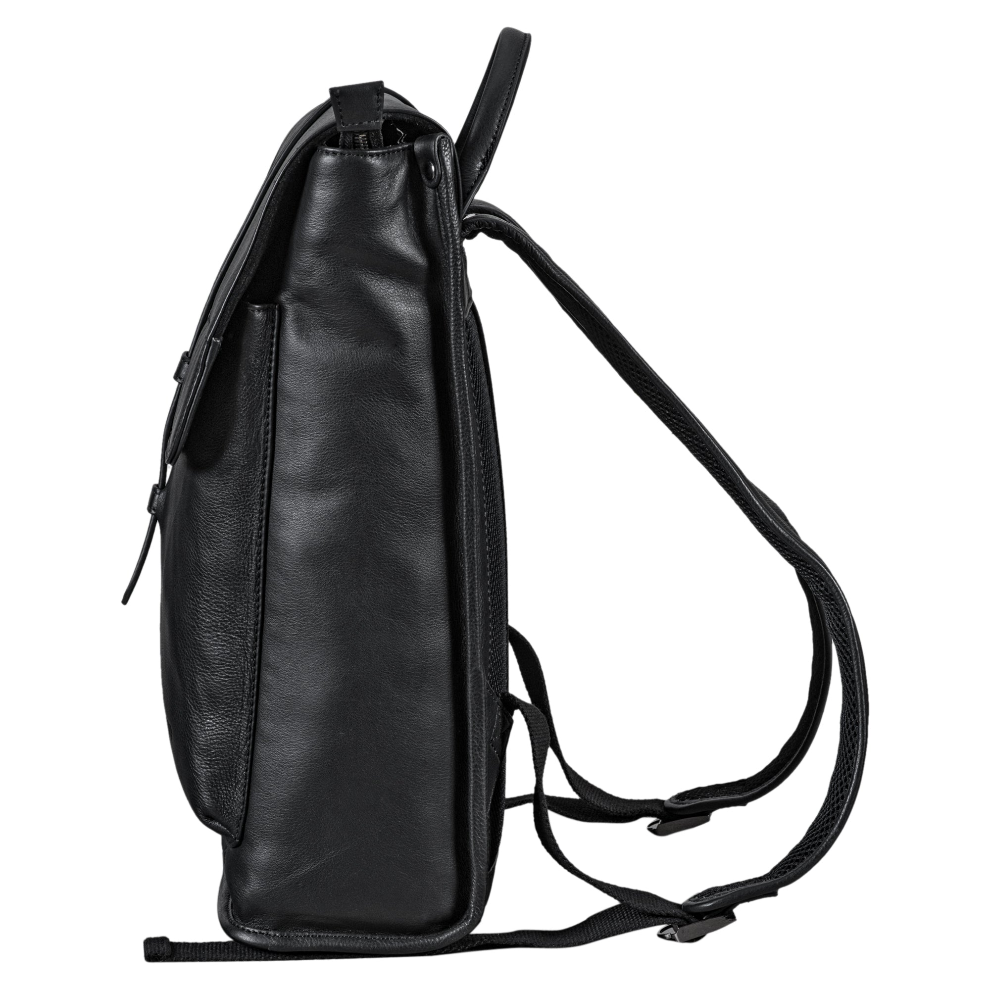 Daypack Echtleder schwarz