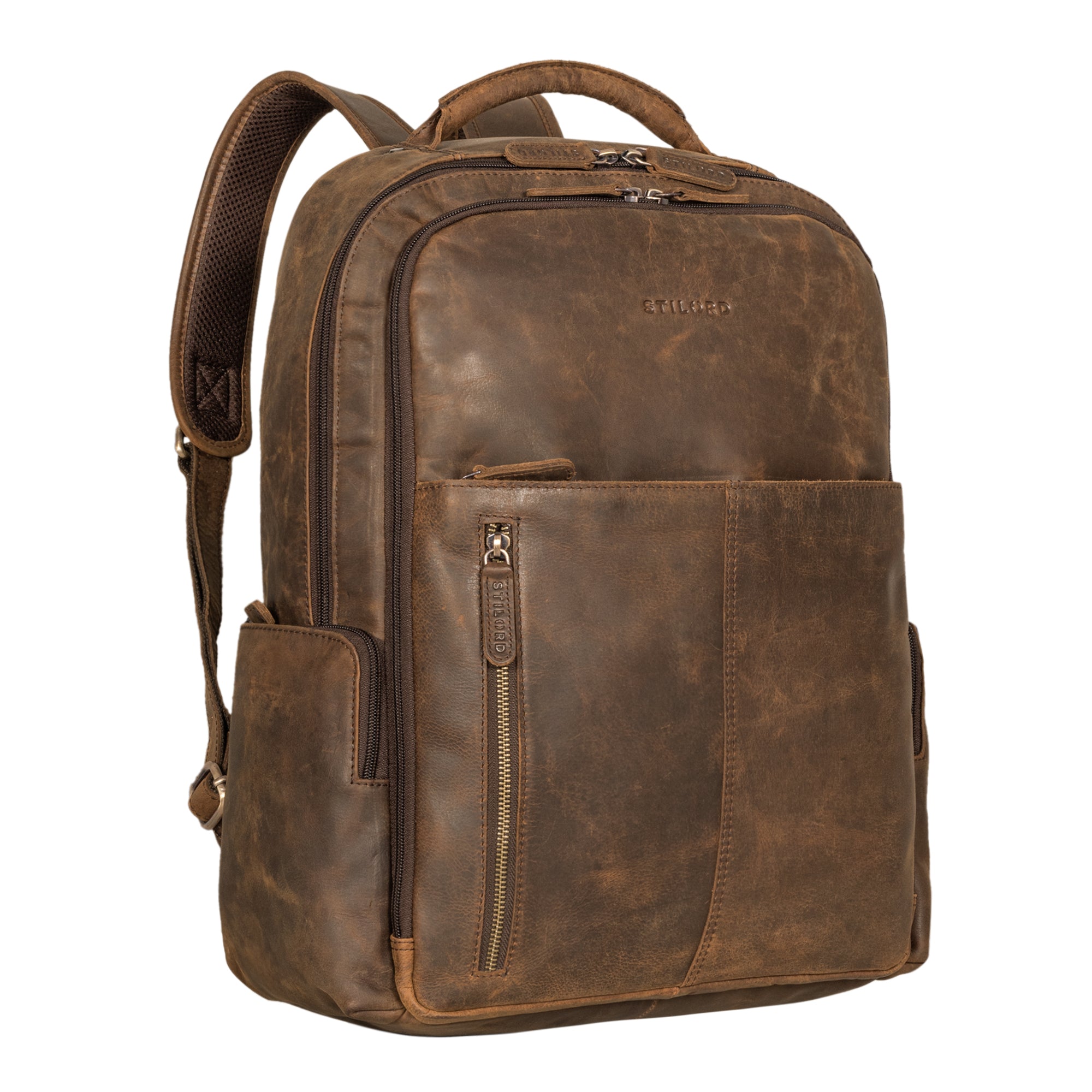 Rucksack Braun Echtleder Vintage