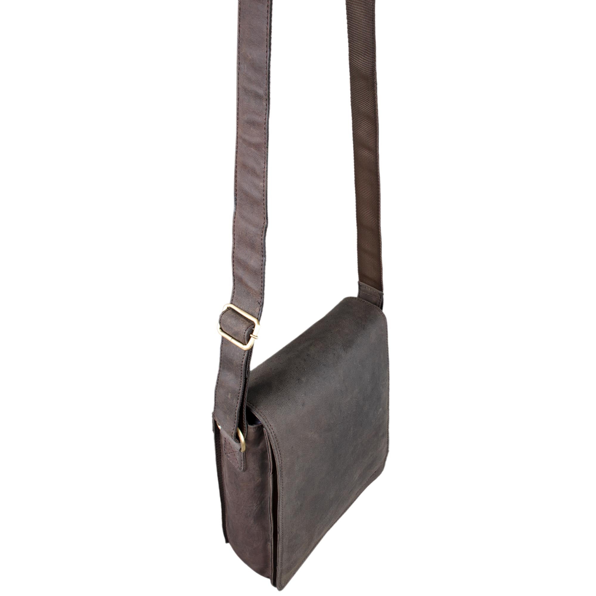 ledertasche mit schultergurt damen