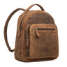 "Kima" Mochila Vintage Feminina Pequena de Couro  Mochila Mulher
