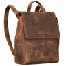 "Karla" Elegante Mochila Couro Senhoras Pequena