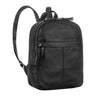 Kleiner damen lederrucksack schwarz