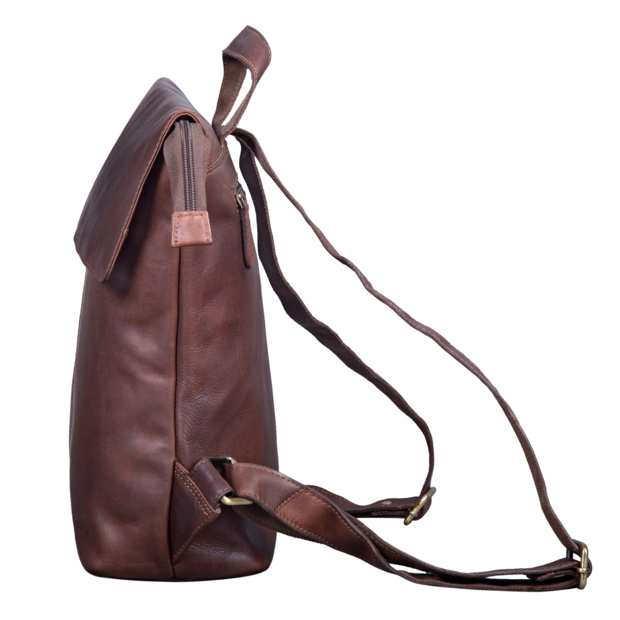 Retro Leder Rucksack Damen
