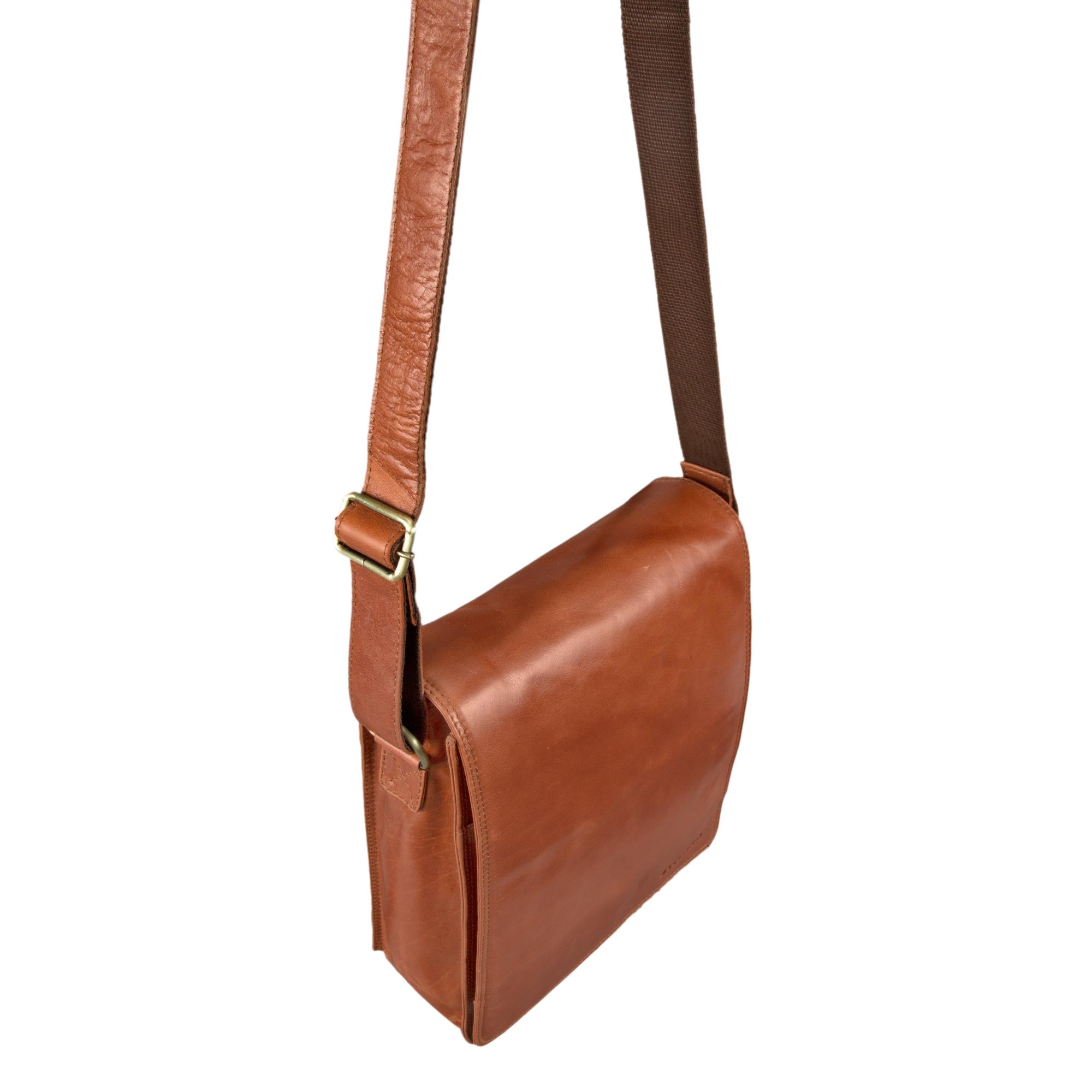 schultertasche damen leder braun vintage