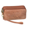 “Kenneth” Bolsa De Pulso Masculina De Couro Com Alça Para Pulso