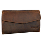 Vintage Leder Brieftasche Frauen groß