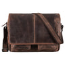 Couro "Curtis" de 15 polegadas Bolsa Mensageiro