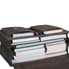 Große Leder Lehrertasche dunkelbraun