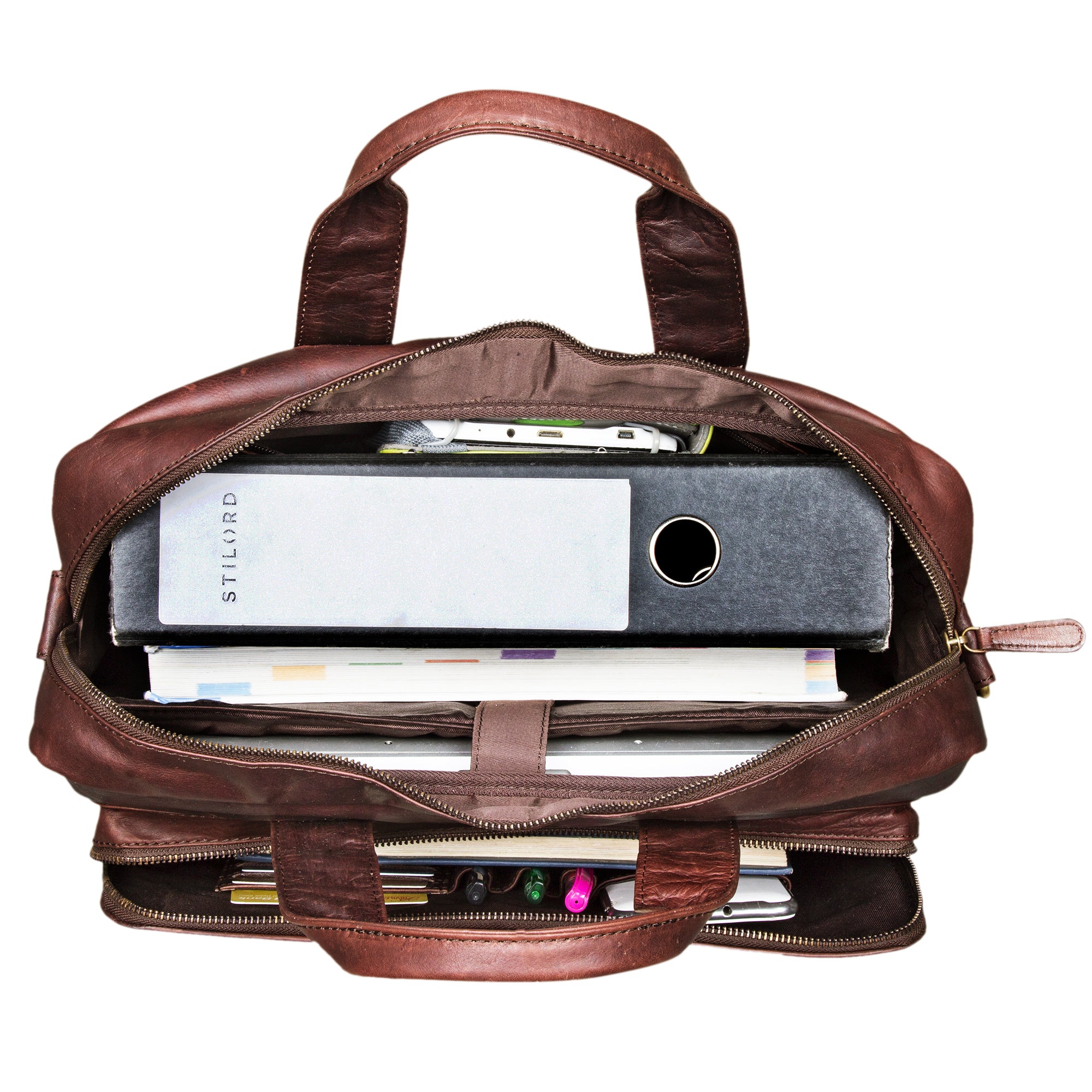 Braune Ledertasche Männer groß