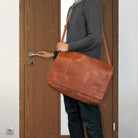 Vintage Ledertasche für 17 Zoll Laptops