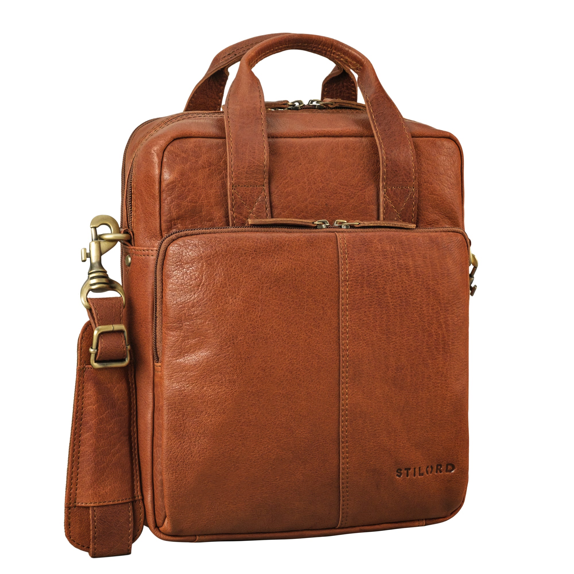 große Messenger Bag aus Leder für Damen und Herren