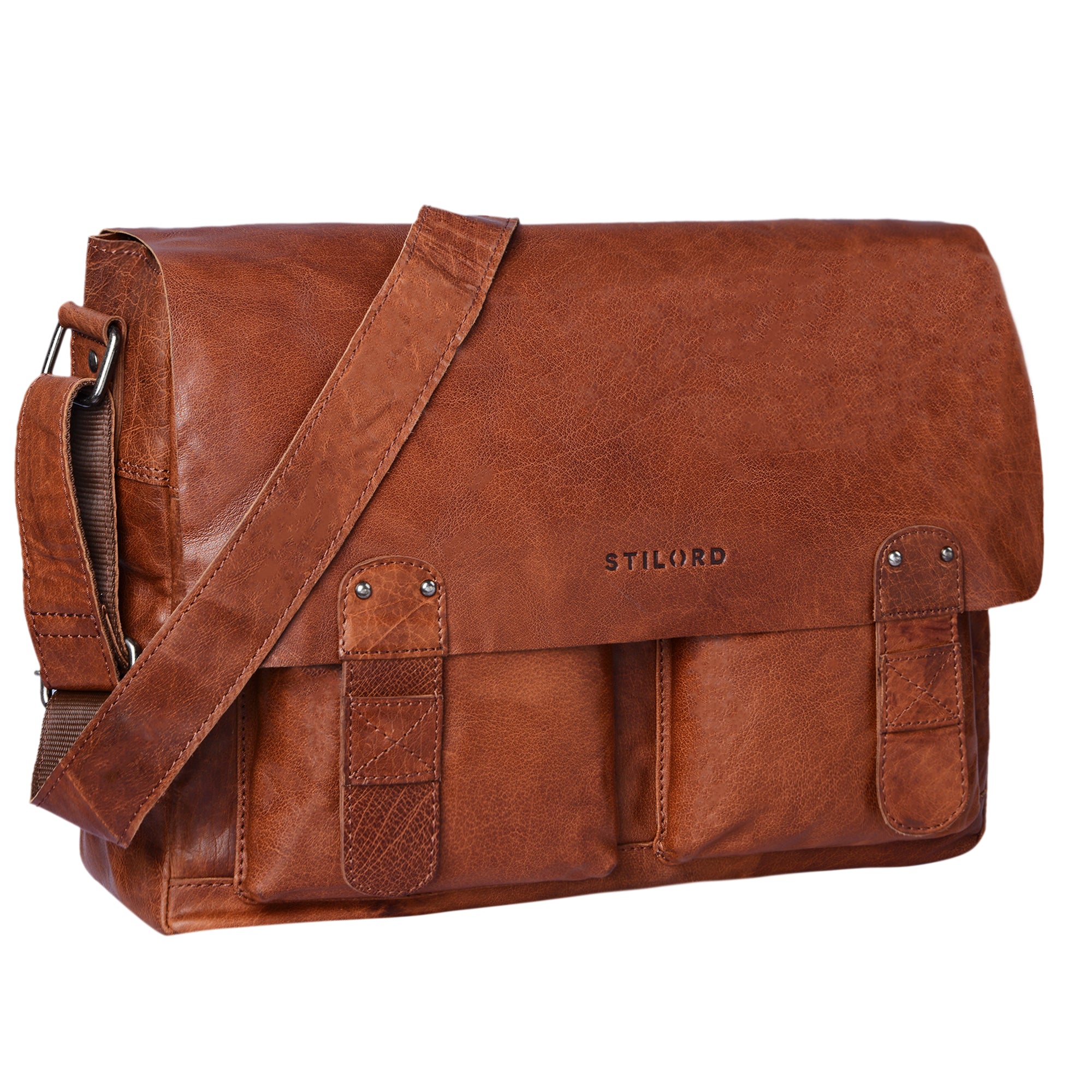 Leder Umhängetasche XL