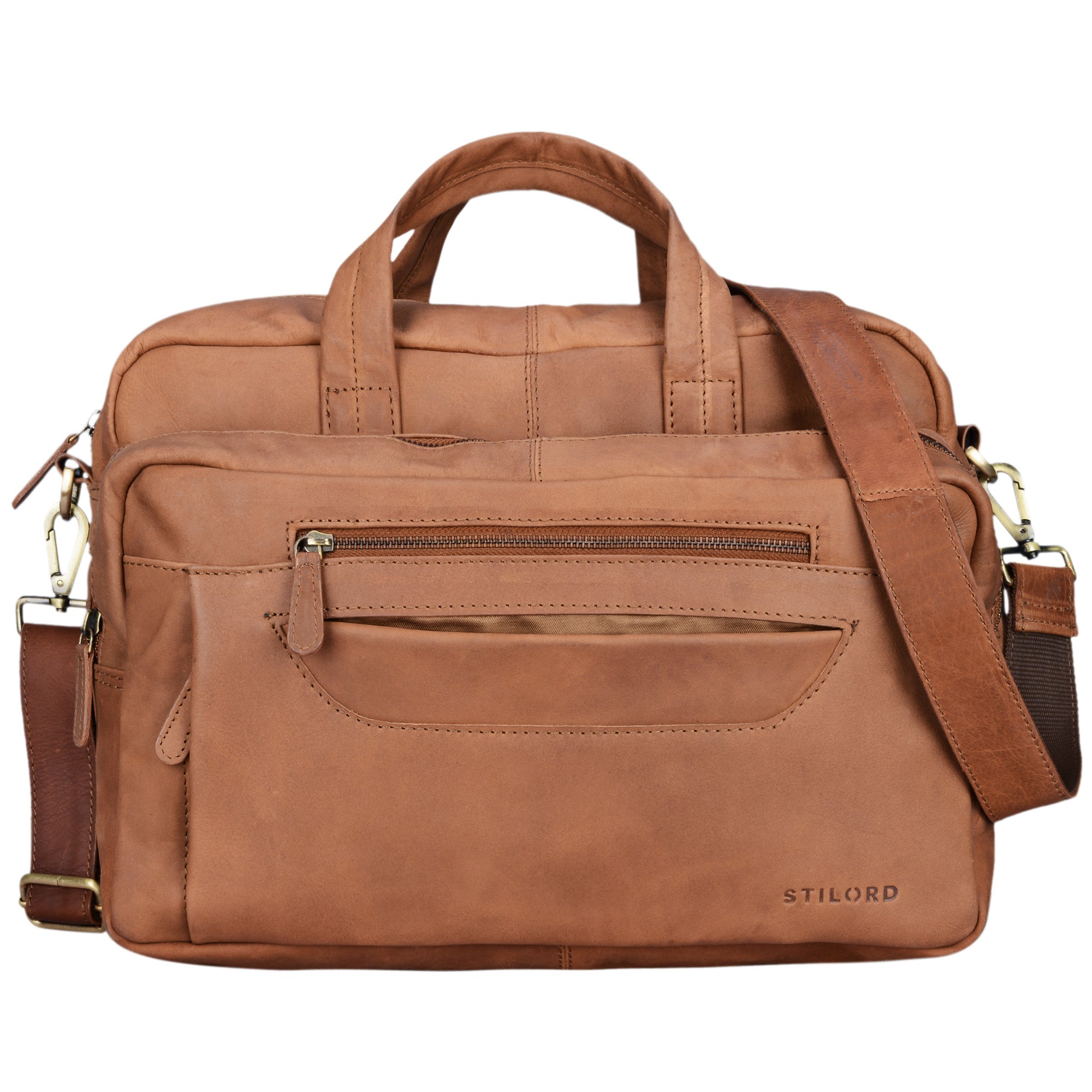 Leder Bürotasche braun groß