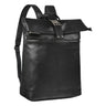 "Hudson" Mochila Vintage Rolltop Couro com Compartimento Laptop 13,3"