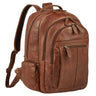 B-Stock "Alaric" XL Mochila Masculina em Couro Laptop até 17