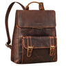 "Rosalia" Grande Mochila de Couro Feminina para Laptop 15,6 Polegadas