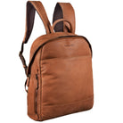 Vintage Leder Uni Rucksack XL braun
