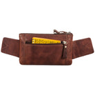 Grosse Retro Leder Bauchtasche