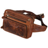"Lou" Fanny Pack Couro de Bolsa de Anca