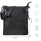 Leder Handtasche Damen klein schwarz