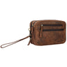 B-WARE "Nero" Handgelenktasche Herren Leder