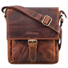 "Nevio" Bolsa Masculina de Couro – Pequena Bolsa Messenger Tiracolo