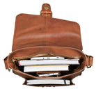 Cross Body Bag Leder braun