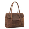 "Carrie" Grande Bolsa de Couro Shopper para Mulheres Crossbody Bowling
