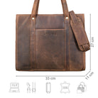 Braune Damen Ledertasche