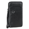 "Tyrell" Bolsa de Couro Masculina Peito com Alça e Presilha de Cinto