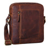 "Ashton" Bolsa Masculina de Couro Transversal Vintage Elegante