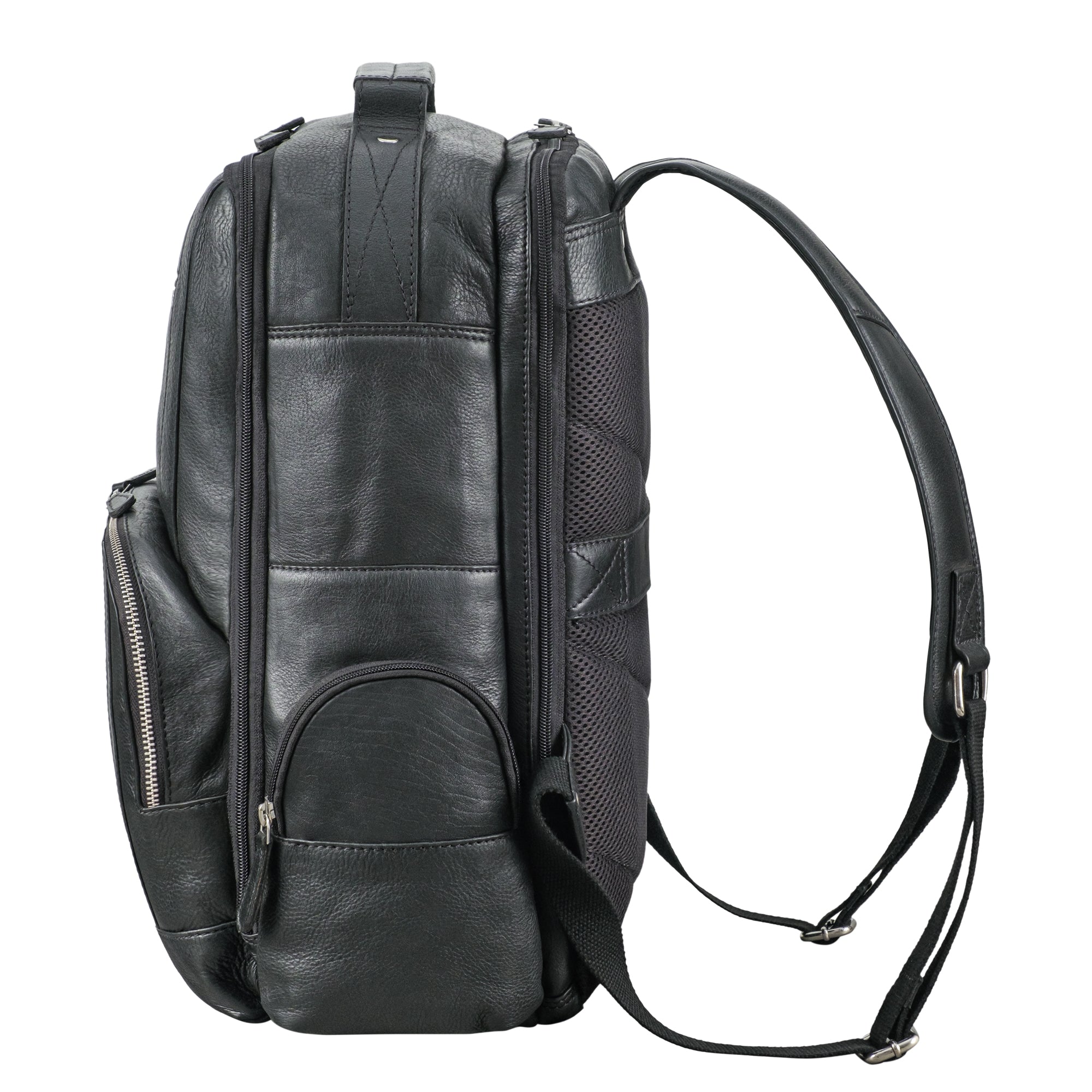 Herren Lederrucksack schwarz