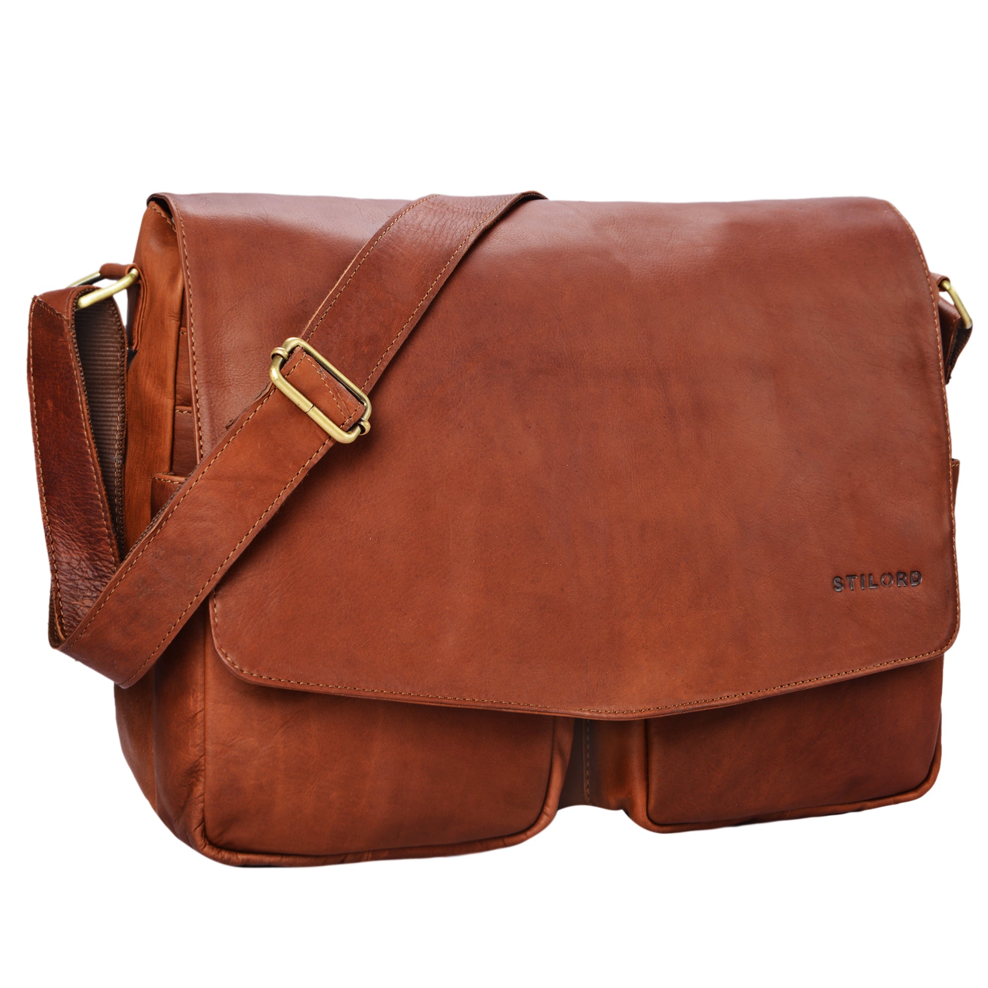 Ledertasche Herren Umhängetasche braun