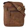 "Diego" Bolsa Vintage Masculina de Couro Pequena para 9.7 Polegadas