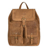 "Nora" Grande Mochila de Couro Vintage