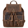 "Nora" Grande Mochila de Couro Vintage