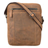 "Fox" Bolsa Masculina de Couro Vintage Messenger Pequena e Estilosa