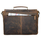 Herrenhandtasche Leder braun