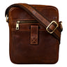 "Brent" Pequena Messenger Bag de Couro Crossbody para Homens