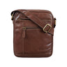 "Diego" Bolsa Vintage Masculina de Couro Pequena para 9.7 Polegadas