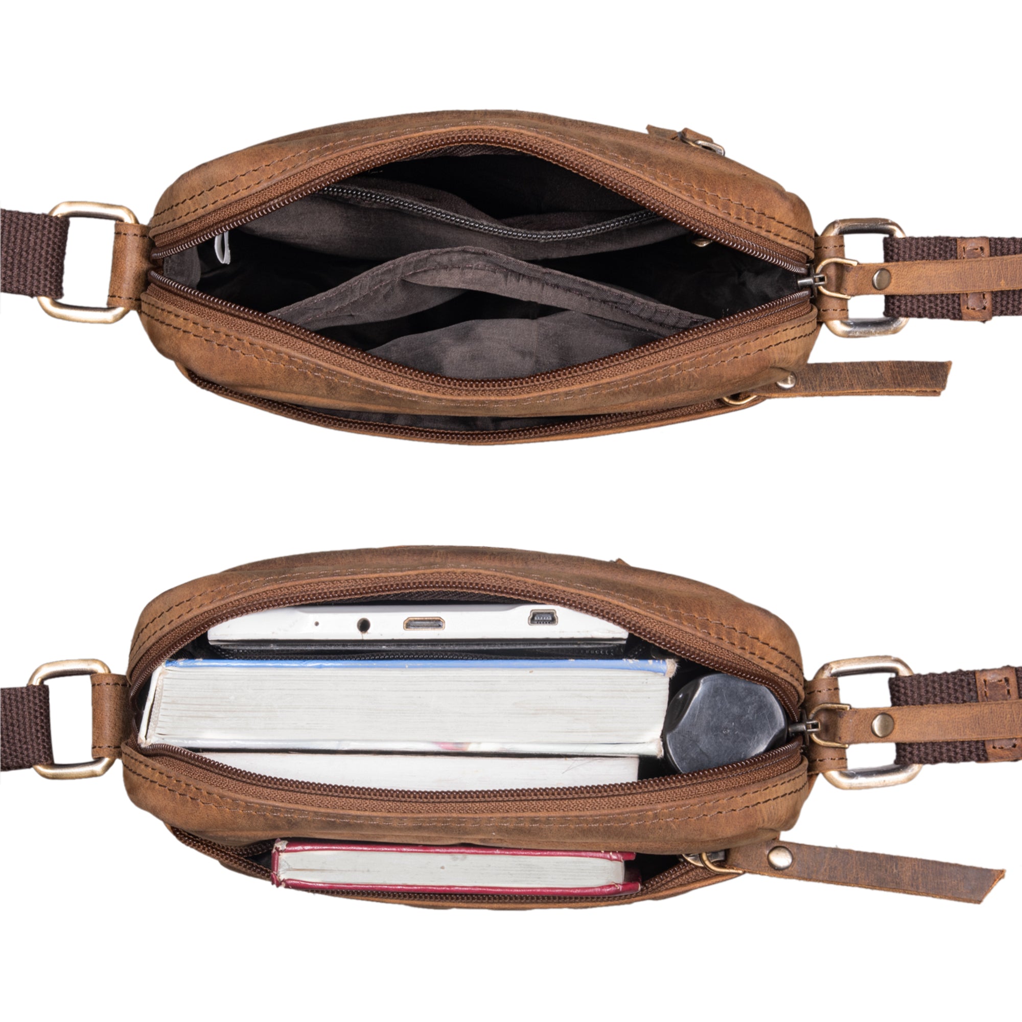 Unisex Tasche Crossbody Leder Bag