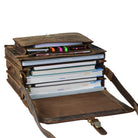 Elegante Aktentasche Leder braun