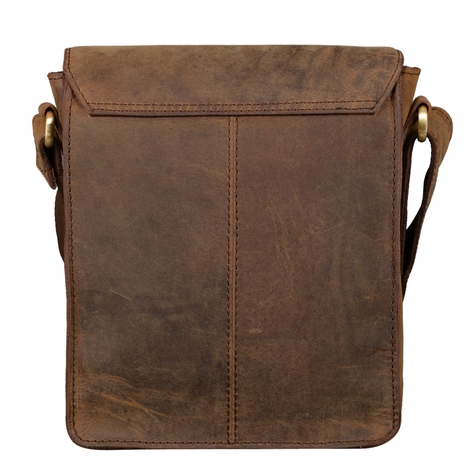 Herren Handtasche Leder braun