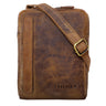 Vintage Leder Herrentasche klein braun