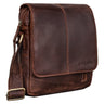 "Matt" Bolsa De Couro Pequena Vintage Para Homem 9.7 Polegadas